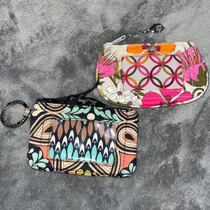 SOLD two vera bradley ID/ change purse holder